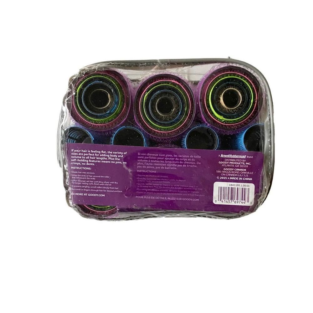 Goody - AmpItUp - 31 Self Holding‎ rollers - 5 Sizes - Multi Color - New